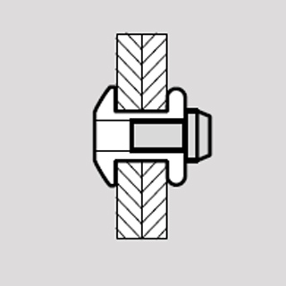 Рисунок № 2. Вытяжные заклепки MFX 1561 (MASTERLOCK ||) - полукруглая головка